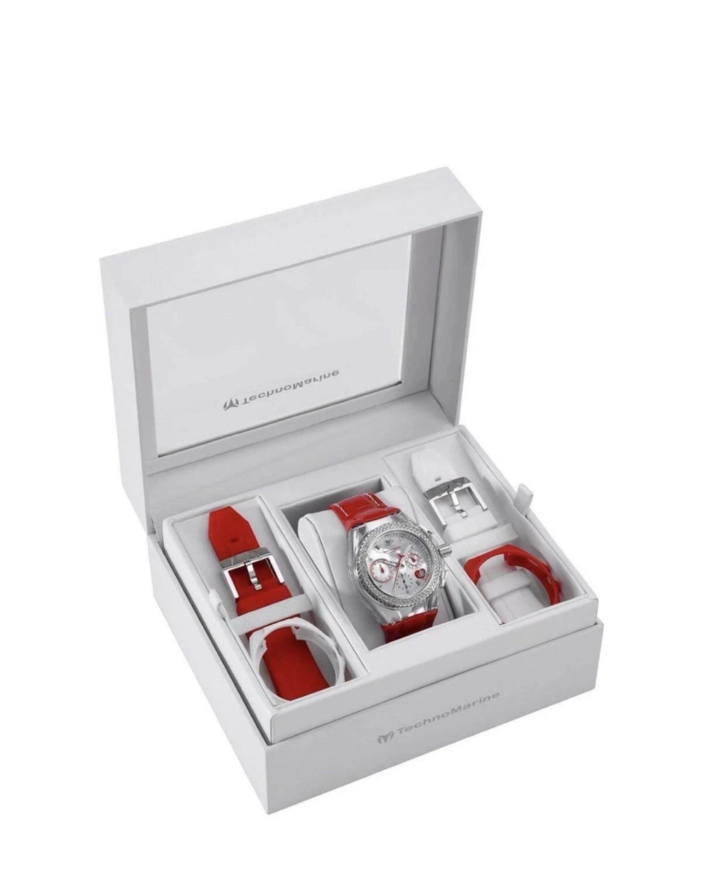 TechnoMarine Cruise Women’s Watch 40mm Red White | Interchangeable | TM-117001
