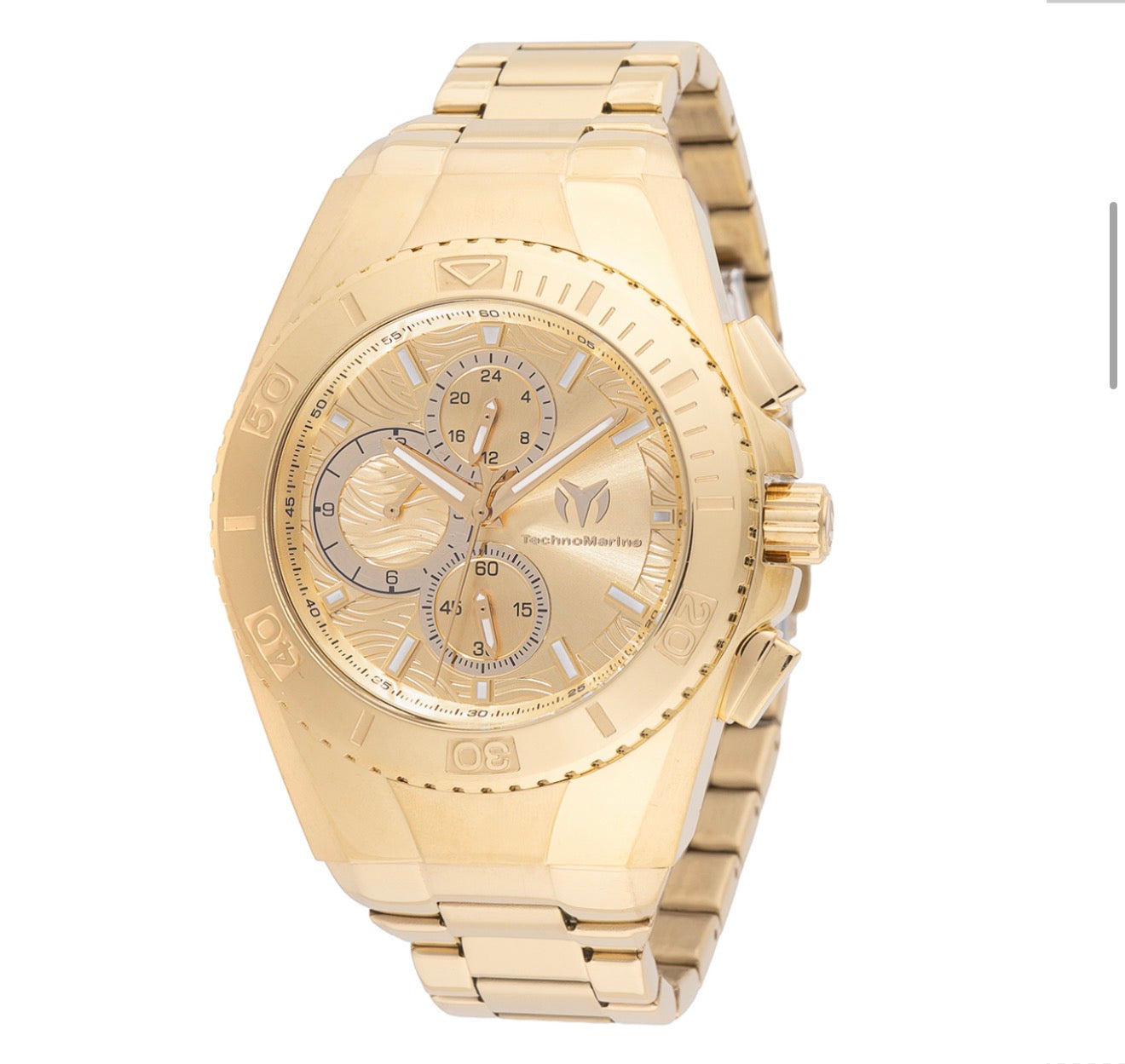 🔥TechnoMarine Manta Ocean Men’s Watch 45mm Gold TM-225018