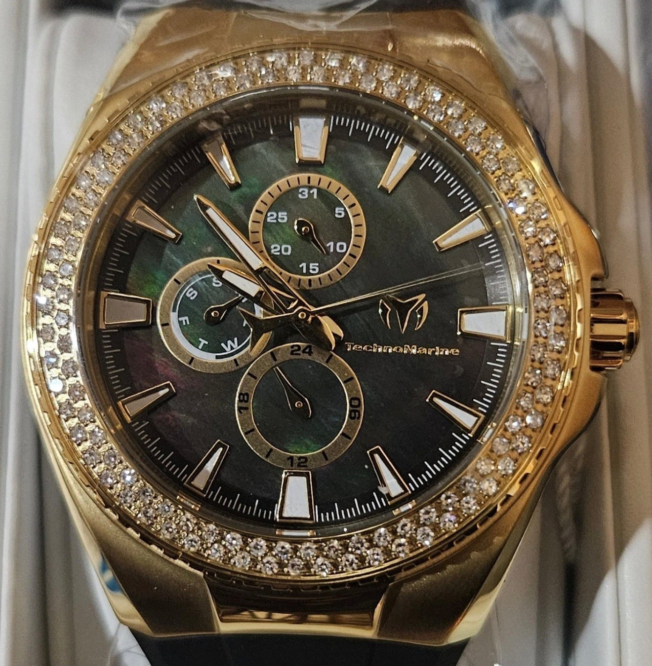 TechnoMarine Cruise California TM 124025 0.5 Carat Diamond Mother ofPearl Dial