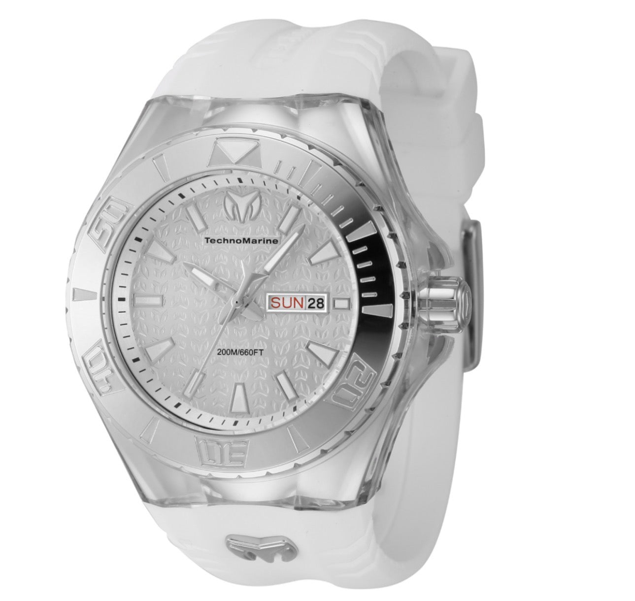 Technomarine Cruise Monogram white Strap Dial Men's Watch TM-122008