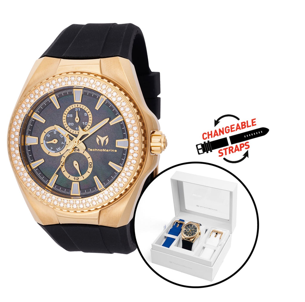 TechnoMarine Cruise California TM 124025 0.5 Carat Diamond Mother ofPearl Dial