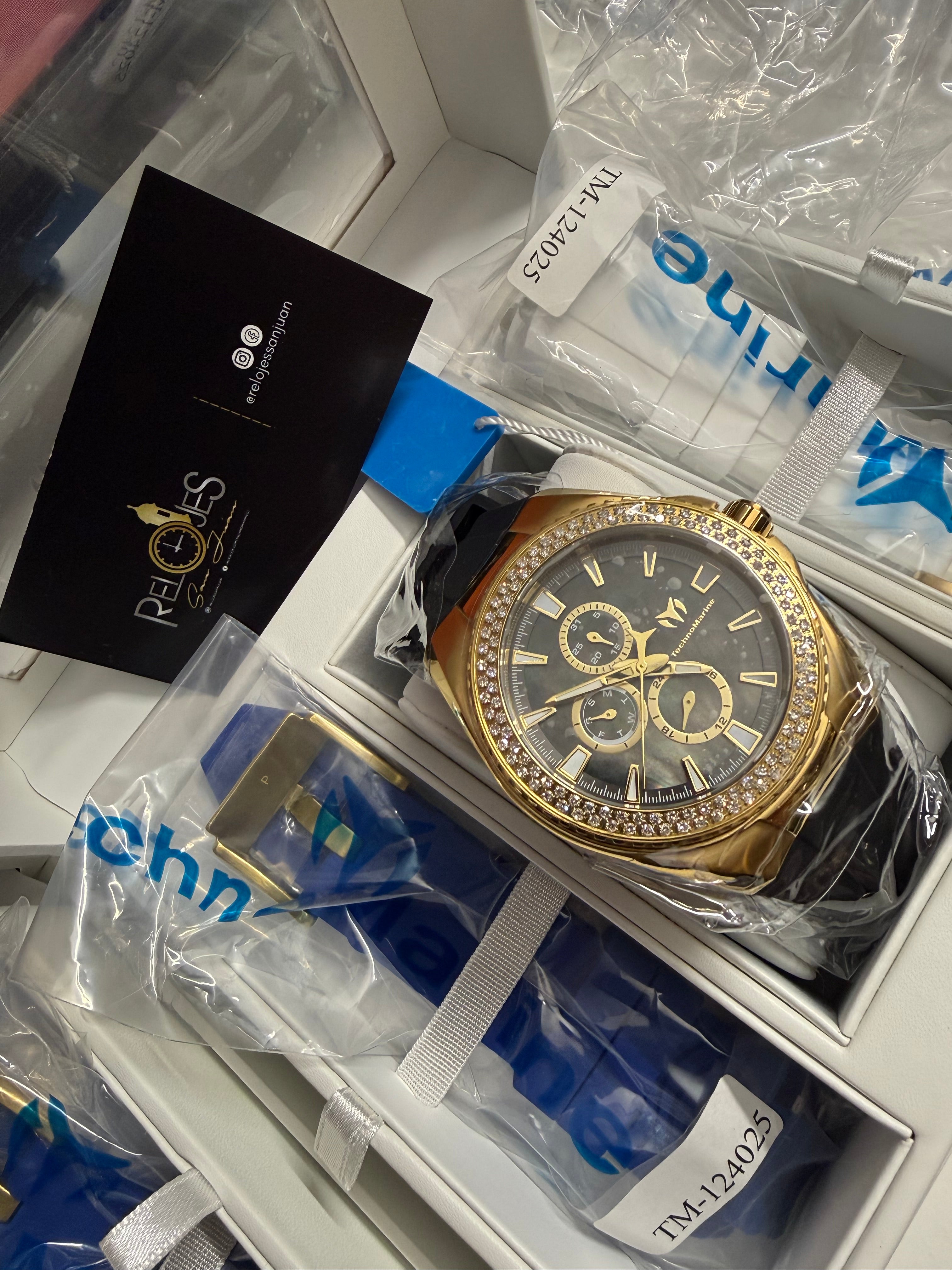 TechnoMarine Cruise California TM 124025 0.5 Carat Diamond Mother ofPearl Dial