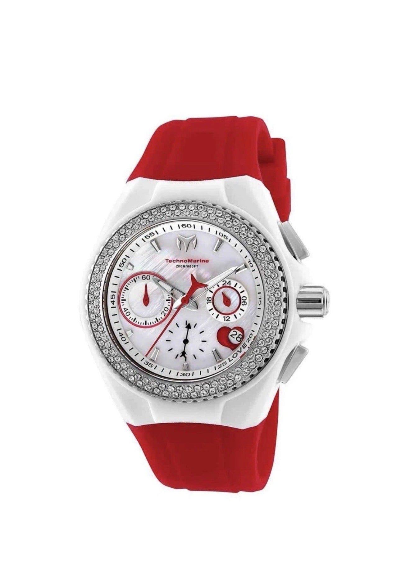 TechnoMarine Cruise Women’s Watch 40mm Red White | Interchangeable | TM-117001