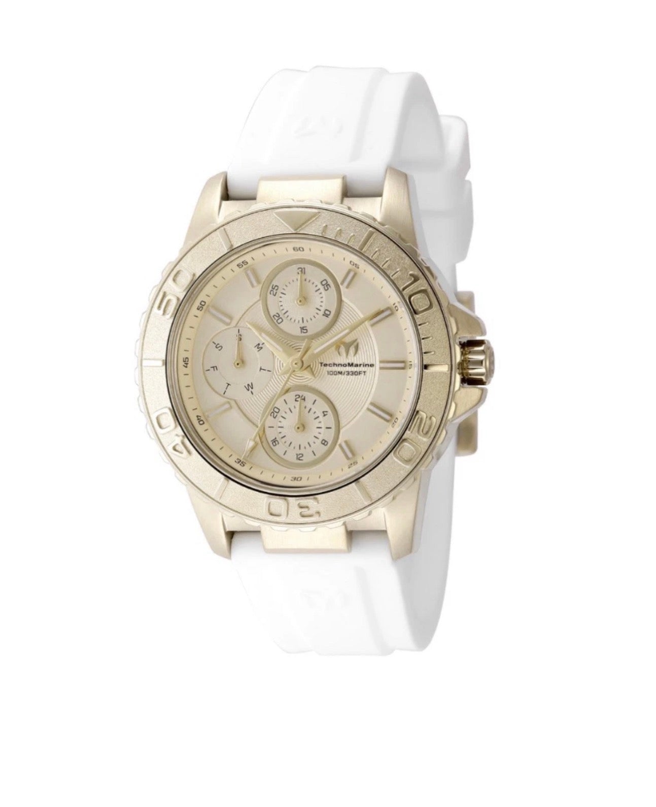 Technomarine Sea Quartz Gold Dial Ladies Watch TM-725017
